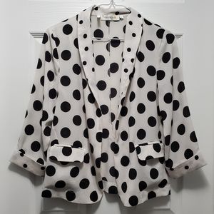 Polka dot blazer